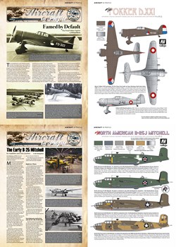 Подборка статей раскрасок и чертежей из журнала scale aircraft modelling 2020